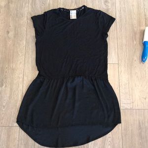 Anthropologie Black Flowy Tunic